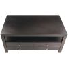 Modern Espresso 2 Drawer Coffee Table