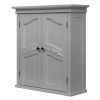 French Classic Style 2 Door Bathroom Wall Cabinet in White