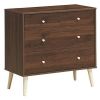 Espresso Modern FarmHome 4 Drawer Easy Glide Dresser