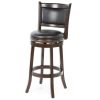 Cappuccino 29-inch Swivel Barstool w/ Faux Leather Cushion