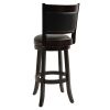 Cappuccino 29-inch Swivel Barstool w/ Faux Leather Cushion