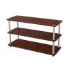 Dark Cherry 3-Shelf Modern Shoe Rack - Holds up to 12 Pair