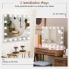 21 x 26 Mirror w/ Dimmable Lights + Removable 3X Magnifying