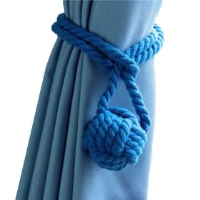 Blue Retro Handmade Rope Curtain Tiebacks, 2 Pieces