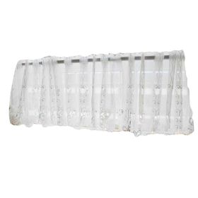 Swan -Translucent Short Half Window Kitchen Tier Curtain