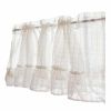 Grid Translucent Short Kitchen Curtain Tier Gauze 57" x 23.6"