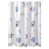 Ocean PEVA Bathroom Waterproof Shower Curtain  71x71inch