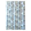 Grey Geometric Pattern PEVA Shower Curtain, 71x71inch