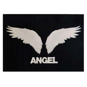 Black Angel Wing Backdrop Wall Hanging Tapestry , 59" x 43"