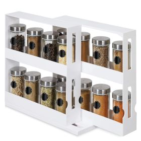 Swivel Cabinet Revolving Kitchen Rack Spice Organizer