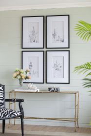 Set of 4 Architecture Wall Art Prints, Home Decor Art , 20" x 28"