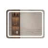 Polished Crystal Single LED Bathroom Vanity Mirror, 23"w x 31"h