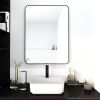 Black Aluminum Frame Bathroom Mirror 24" x 32"