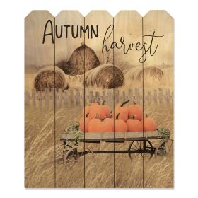 Wooden Pumpkin Art, "Autumn Harvest" By Artisan Lori Deiter