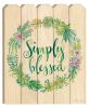 Wooden Picket Fence "Simply Blessed" By Artisan Cindy Jacobs