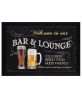 Black Framed "Welcome to Our Bar" by Artisan Debbie Dewitt