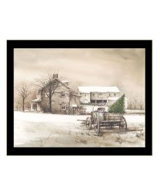 Black Frame "Bringing Home the Tree" by Artisan John Rossini