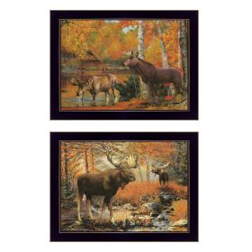 Black Frame "Call of the Wild" 2-Piece Vignette By Ed Wargo