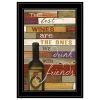 Black Frame "The Best Wine" By Marla Rae, Ready to Hang