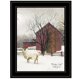 Black Frame Trendy Decor 4U "Winter Coat", by Billy Jacobs