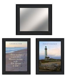 Black Framed "Character" 3-Piece Vignette By Trendy Decor 4U