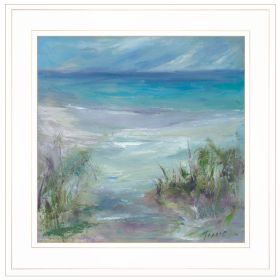 White Framed "Blue Horizons" By Tracy Owen-Cullimore