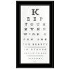 Black Framed "Eye Chart II" by Artisan Marla Rae