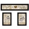 Black Framed "Love of Nature Kitchen" 3-pc By Trendy Decor 4U