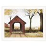 White Framed "Buck County Bridge" by Billy Jacobs