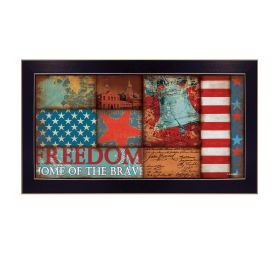 Black Framed "Freedom" By Dee Dee, Printed Wall Art