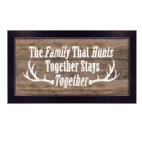 Black Framed "The Family that Hunts" By Dee Dee