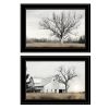 Black Frame Trendy Decor 4U "Ohio Fields I", by Lori Deiter