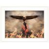 White Framed "Blaze of Glory" by Lori Deiter