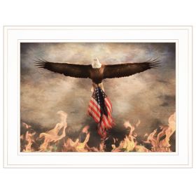 White Framed "Blaze of Glory" by Lori Deiter