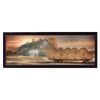 Black Framed "Sunset on the Farm" by Lori Deiter, ready to hang