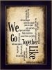 Black Framed "We Go Together I" By Susan Ball, Wall Art