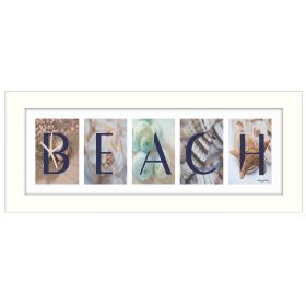 White Framed "Beach" By Robin-Lee Vieira