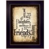 Black Frame "Friends" By Susan Boyle, Ready To Hang