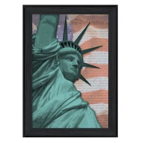 Black Framed "Lady Liberty" By Lauren Rader, Ready To Hang