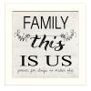 White Framed "Family - This is Us" by Cindy Jacobs