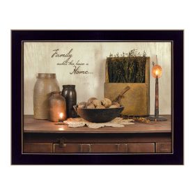 Black Frame "Family Makes a House a Home" By Susan Boyer