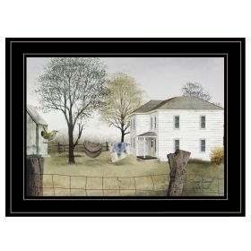 Black Framed "Spring Cleaning" by Billy Jacobs, Ready to Hang