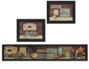 Black Framed "Country Bath II Collection By Pam Britton