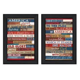 Black Framed "America Proud I Collection"  By Marla Rae