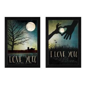 Black Framed "Love Collection" 2-pc By Marla Rae