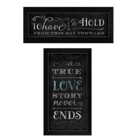 Black Frame "Love Story Collection" 2-pc Vignette By Mollie B.