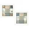 White Framed "Sunshine Sand and Sea Collection" 2 pc By Dee