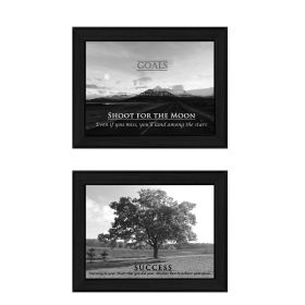 Black Framed "Success Collection" 2 pc By Trendy Decor4U