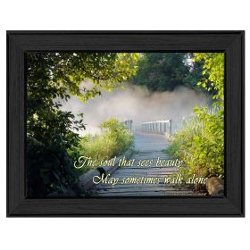 Black Framed "Beauty" By Trendy Decor4U, Printed Wall art