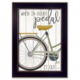 Black Framed "When In Doubt" By Marla Rae, Ready To Hang